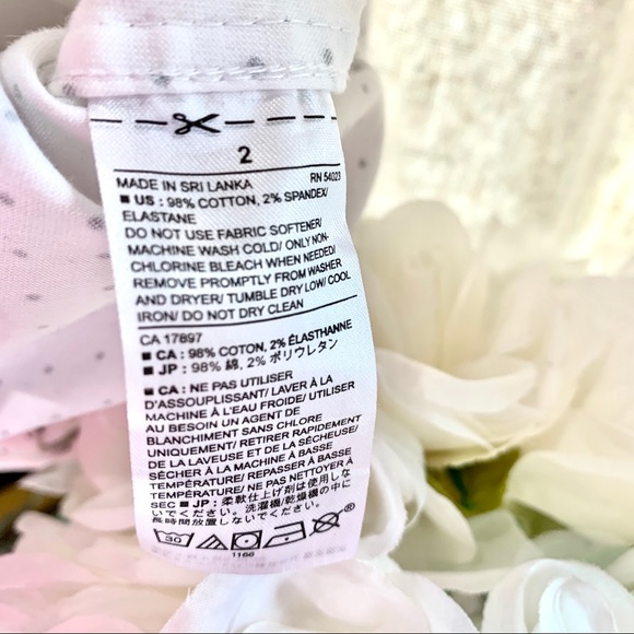 J. Crew Mercantile XS Floral Open V-Neck LS Blouse - Picture 12 of 12